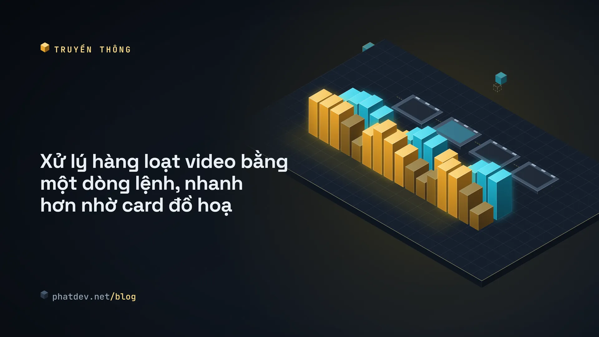 Xử lý hàng loạt video bằng một dòng lệnh, nhanh hơn nhờ card đồ hoạ