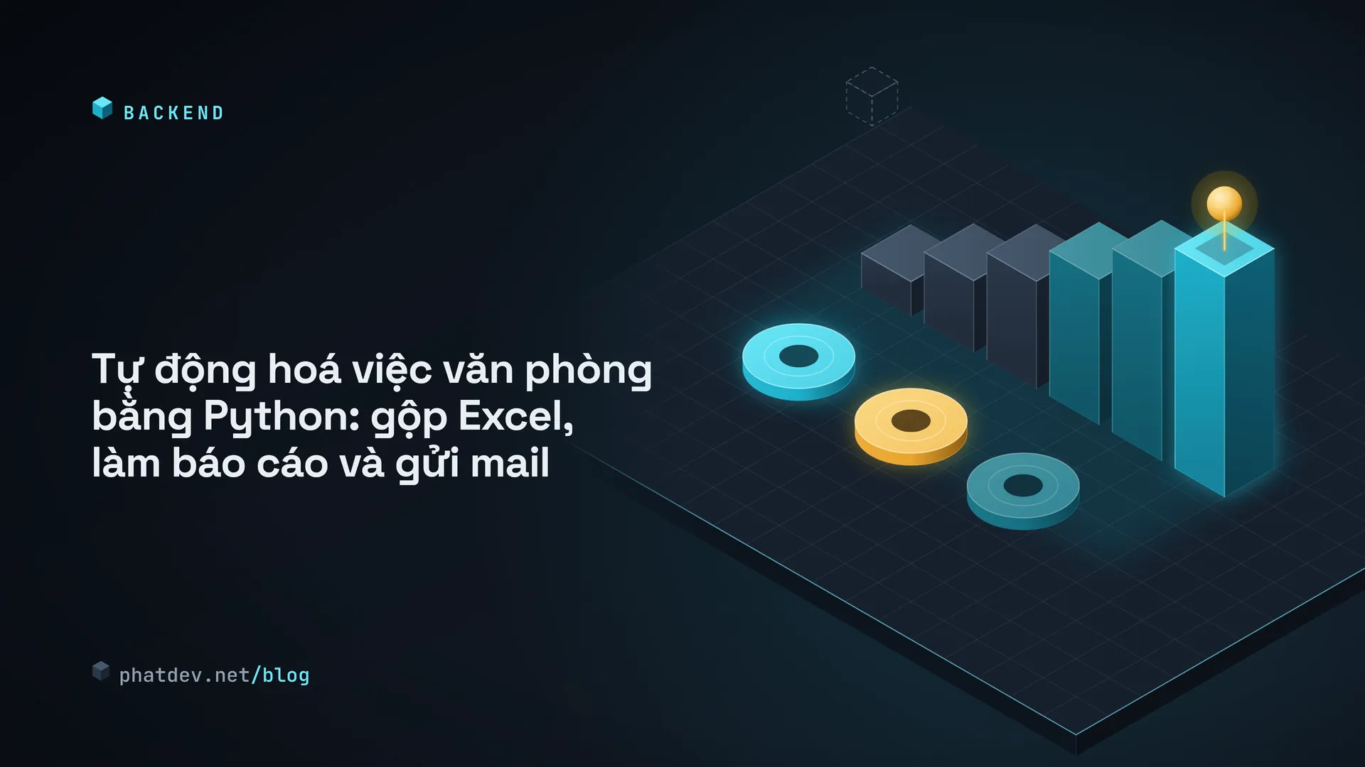 Tự động hoá việc văn phòng bằng Python: gộp Excel, làm báo cáo và gửi mail