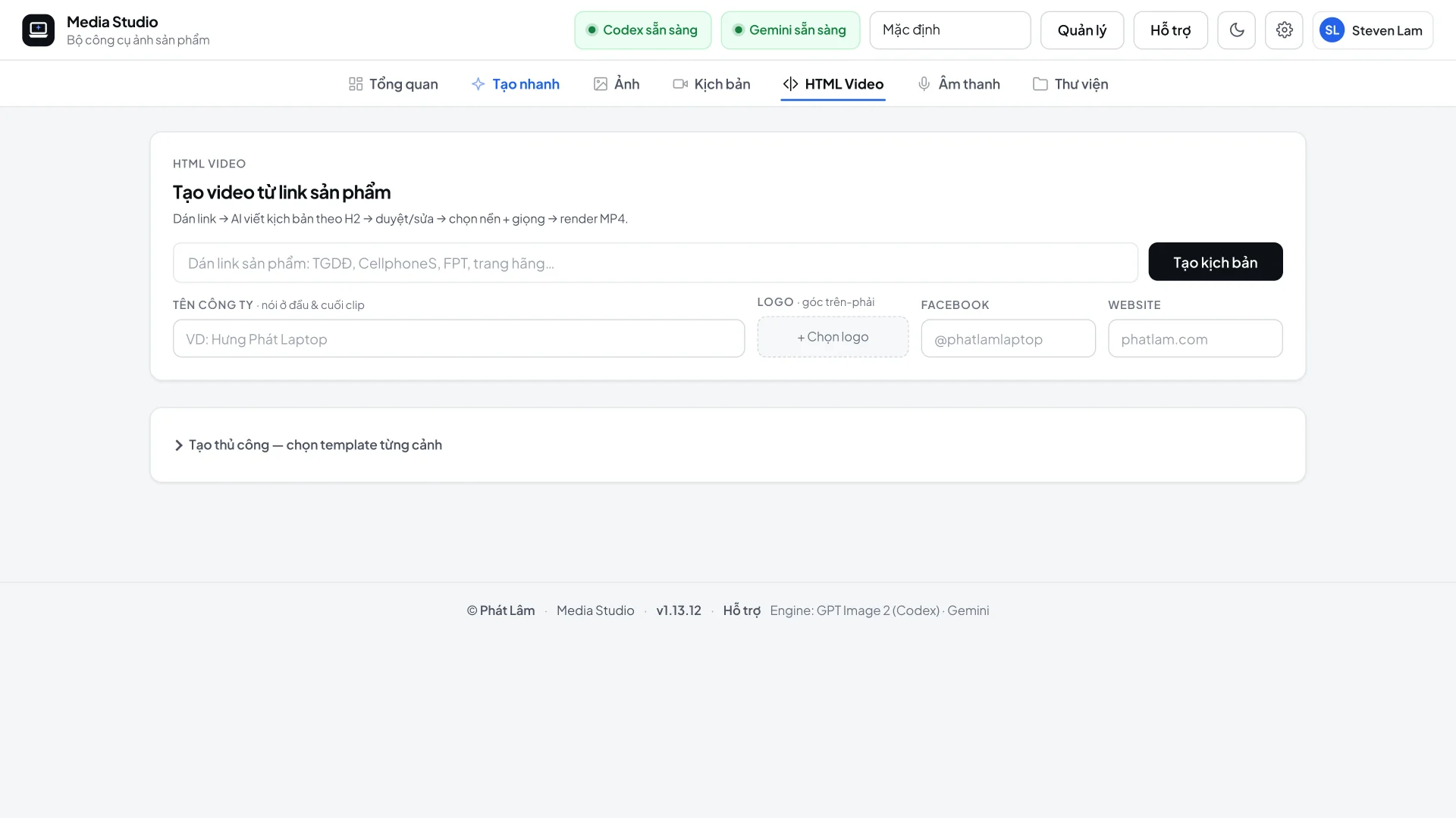 HTML Video: từ link ra video review Remotion