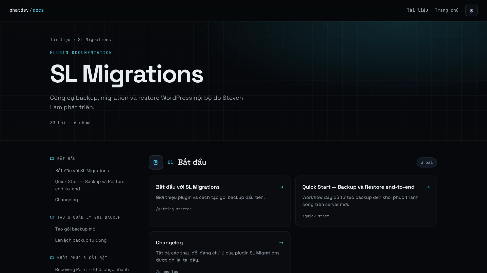 Plugin documentation hub